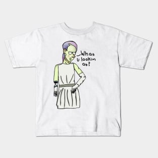 Cyborg sci-fi woman Kids T-Shirt